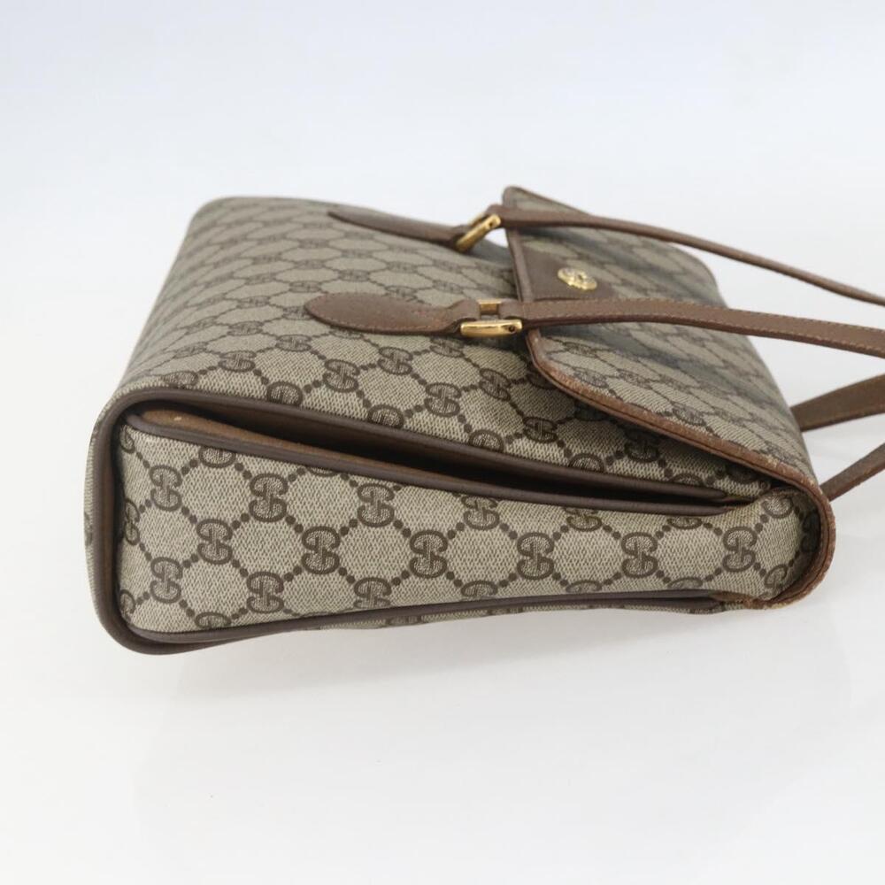 GUCCI GG Supreme Hand Bag PVC Beige Gold 116 02 080 Auth 158457 - Picture 4 of 16